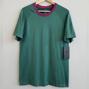 FABLETICS The Training Day Tee Shirt Performance Short Sleeve Green Mens Medium